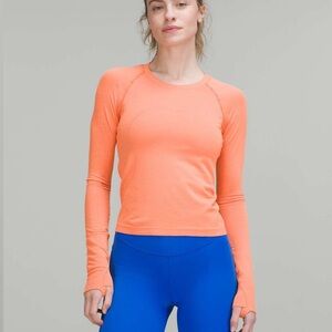 Lululemon Swiftly Tech Long Sleeve*Race 2.0, Distorted Noise HO/Lunar Rock, 20